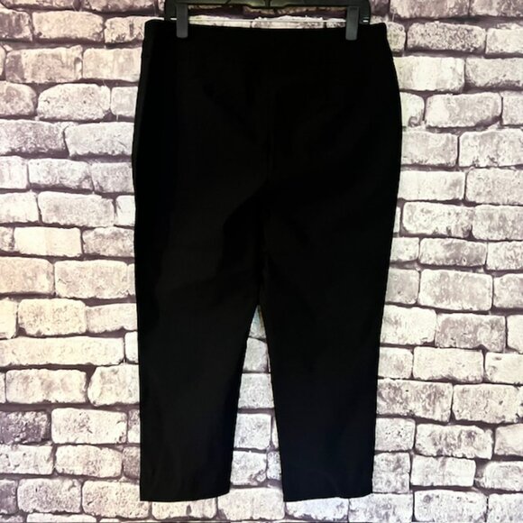 Chico's Black Pull On Crop Pants Size L - Picture 5 of 9